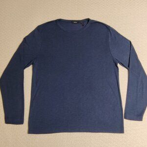 $95 Theory Long Sleeve Shirt Men Size XL Dark Blue